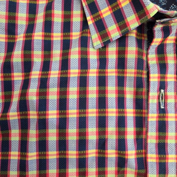 Robert Graham Plaid Short Sleeve Button Up - Picture 2 of 3